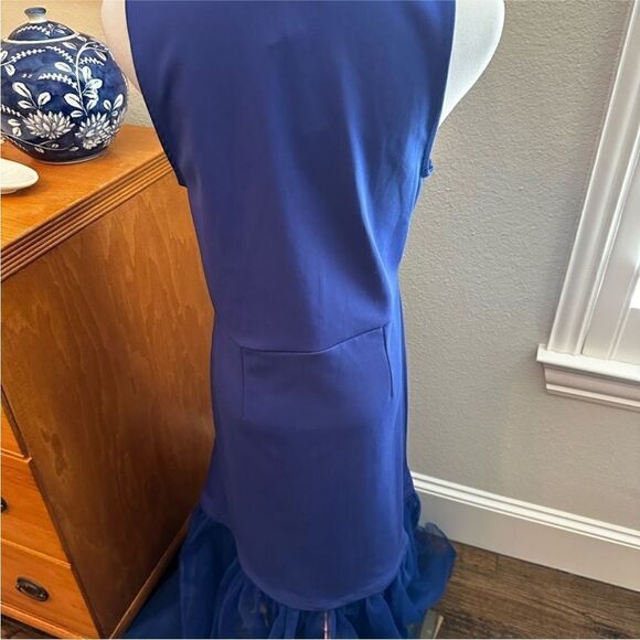 NWT Maeve Tulle-Hem Slim Tank Sapphire Blue Dress-E17 - Picture 9 of 11